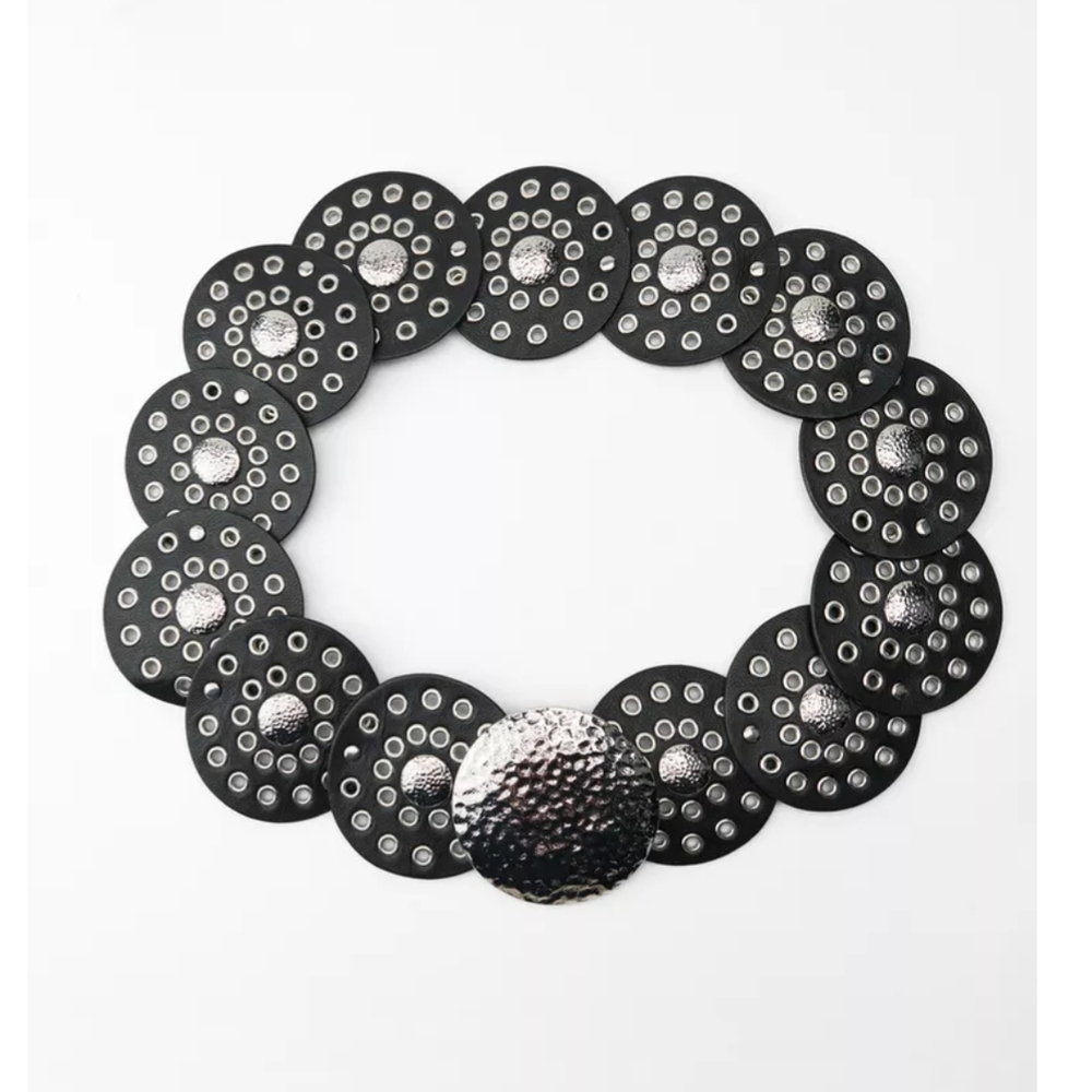 Black and Silver Statement Necklace